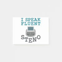Je parle Fluent Steno Court Reporter Stenographer