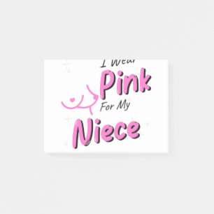 Post-it® Je Porte Du Rose Pour Ma Nièce