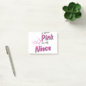 Post-it® Je Porte Du Rose Pour Ma Nièce (Bureau)