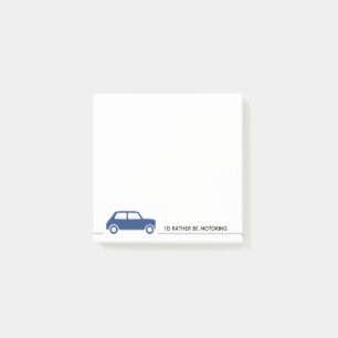 Post-it® Je préfère être motorisé - Mini Cooper - Bleu