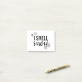 Post-it® Je Sens La Neige (Sur un bureau)