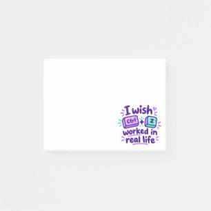 Post-it® Je souhaite que Ctrl Z fonctionne dans la vie réel