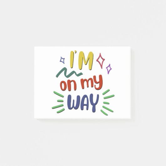 Post-it® Je Suis En Chemin (Devant)