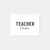 Post-it® Je suis enseignant école Collegeajouter votre nom (Devant)