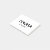 Post-it® Je suis enseignant école Collegeajouter votre nom (Incliné)