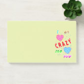 Post-it® Je Suis Fou De Toi (Bureau)