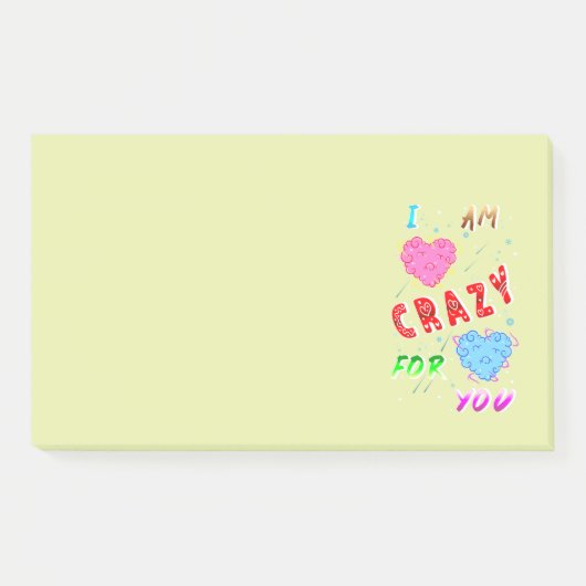 Post-it® Je Suis Fou De Toi (Devant)