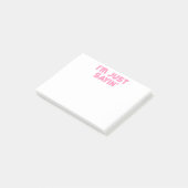 Post-it® Je suis juste sayin (Incliné)
