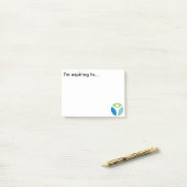 Post-it® Je suis… paquet collant aspirant de blocs-notes (Sur un bureau)