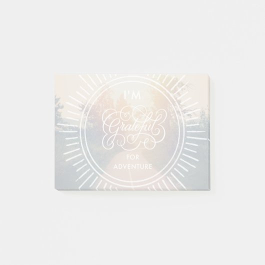 Post-it® Je suis reconnaissant pour l'aventure (Devant)