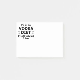 Post-it® Je suis sur la vodka Diet