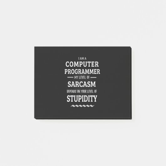 Post-it® Je Suis Un Programmeur Informatique (Devant)