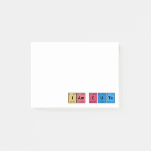 Post-it® Je suis une table périodique mignonne (Devant)