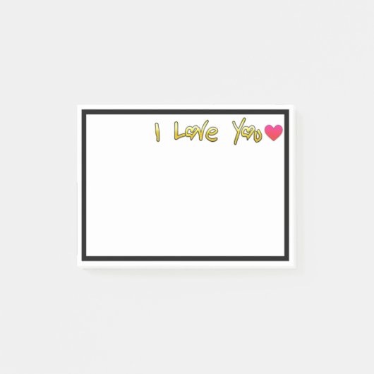 Post-it® Je t'aime (Devant)