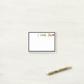 Post-it® Je t'aime (Sur un bureau)
