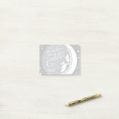 Post-it® Je t'aime à la lune et au dos (Sur un bureau)