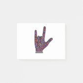 Post-it® Je t'aime ASL (Devant)