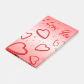 POST-IT® "JE T'AIME" COEURS (Incliné)