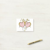 Post-it® Je t'aime Design (Sur un bureau)