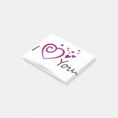 POST-IT® JE T'AIME DESIGN (Incliné)