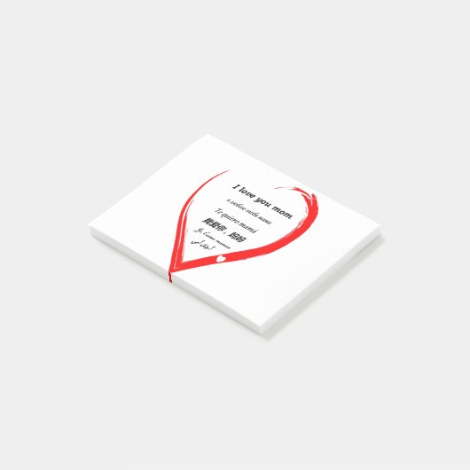 POST-IT® JE T'AIME MAMAN (Incliné)