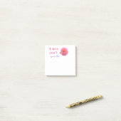 Post-it® Je t'aime notes (Sur un bureau)