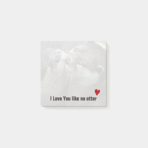 Post-it® Je T'Aime Pas D'Otter Mignonne Photo