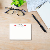 Post-it® Je t'aime plus que du café, Funny Personnalisé