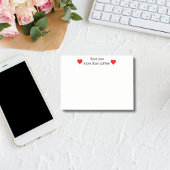 Post-it® Je t'aime plus que du café, Funny Personnalisé