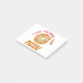 Post-it® Je T'Aime Plus Que Pizza (Incliné)
