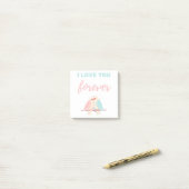 Post-it® Je T'Aime Toujours Blanc (Sur un bureau)