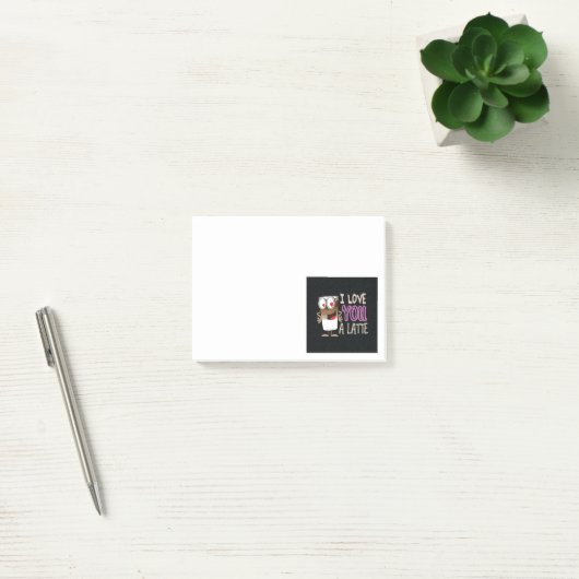 Post-it® Je t'aime un latte (Bureau)