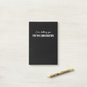 Post-it® Je Te Facture Pour Cette Conversation (Sur un bureau)