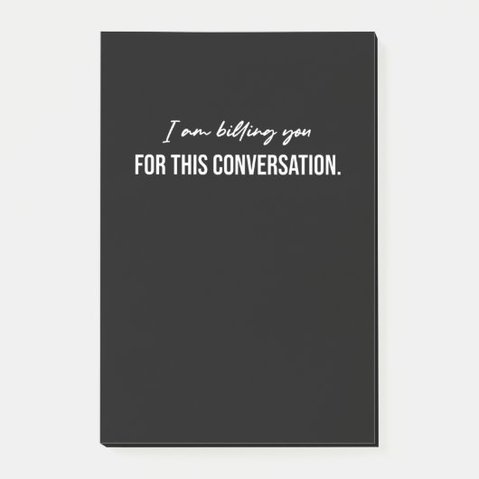 Post-it® Je Te Facture Pour Cette Conversation (Devant)