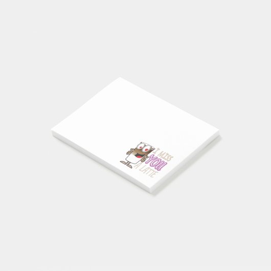 Post-it® Je te manque une latte (Incliné)