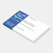 Post-it® Je vais faire une différence dans le rappel de vot (Incliné)