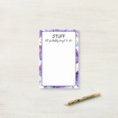 Post-it® Je vais probablement oublier de faire (Sur un bureau)