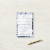 Post-it® Jellyfish sur Arrière - plan de la Marine (Sur un bureau)