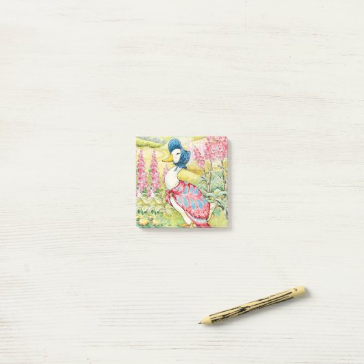 Post-it® "Jemima Puddle Duck" par Beatrix Potter (Sur un bureau)
