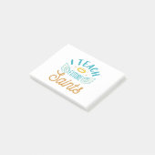 Post-it® J'enseigne les futurs saints École catholique ense (Incliné)