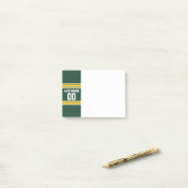 Post-it® Jersey de football avec un nom personnalisé (Sur un bureau)