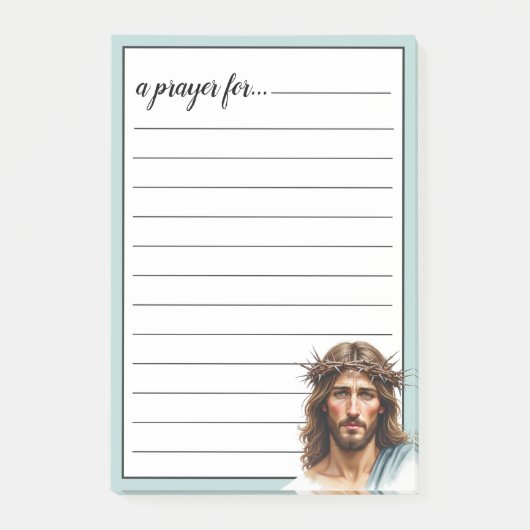 Post-it® Jesus Crown of Thorns Portrait War Room Prayer (Devant)
