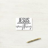 Post-it® Jésus sur tout (Sur un bureau)