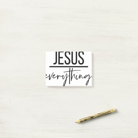 Post-it® Jésus sur tout (Sur un bureau)