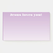 Post-it® Jésus t'aime! | ombre violet (Devant)