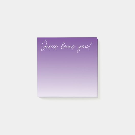 Post-it® Jésus t'aime ! | violet ombre (Devant)