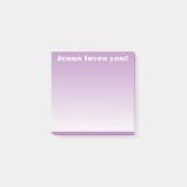 Post-it® Jésus t'aime ! | violet ombre (Devant)