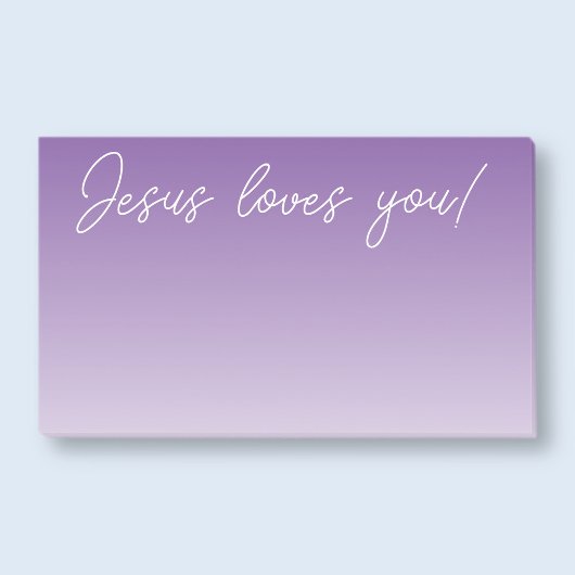 Post-it® Jésus t'aime ! | violet ombre