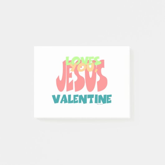 POST-IT® JÉSUS VOUS AIME, VALENTINE (Devant)