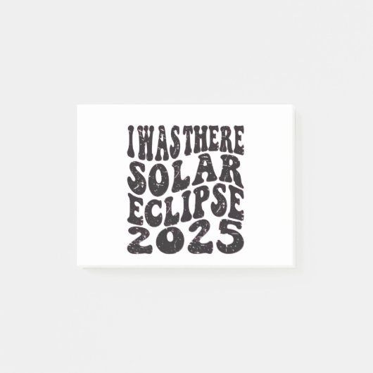 Post-it® J'étais là éclipse solaire 2025 Éclipse partielle (Devant)